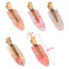 Magicsky 10PCS No Bend Hair Clips for Styling, Acrylic Resin Flat Clip, No Crease Curl Small Pin, Bang Seamless Hair Barrette Tool for Makeup-Hairstyle Accessories for Women Girls, Pink Opal