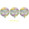 15Pcs Happy Easter Balloons Decorations Round Happy Easter Foil Mylar Balloons Easter Bunny Egg for Spring Birthday Baby Shower Easter Party Decorations Supplies
