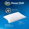 Serta Power Chill Cooling Pillow Protectors, Stain Resistant and Zippered Pillow Protector, Protects Pillow from Dust and Dirt (2 Pack), King, White