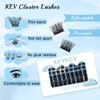 Lash Clusters 96 Pcs Cluster Lashes Eyelash Clusters DIY Cluster Eyelash Extensions Individual Lashes Soft and Comfortable (Sandstorm,D-10-16mix)