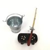 Toyvian 1 Set Simulation Fishing Tackle Ornaments Doll House Child Metal Toy Fisherman Small Plastic Toys