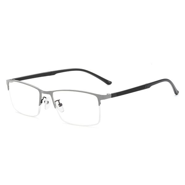 UniVison 58002 Anti-fatigue Anti-blue Light Reading Glasses Mens Lightweight (Gray +3.00)