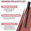 BINGBRUSH 2 Pcs Moisturizing and Silky Velvet Lipgloss Set, Matte Longwear Waterproof Smooth Lipstick for Makeup Collection - Nourishing Lipstick Lipgloss Lip Stain (set02)