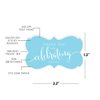 Andaz Press Fancy Frame Rectangular Label Stickers, Thank You for Celebrating with Us, Baby Blue, 36-Pack Wedding Decorations, Wedding Favors, Stickers for Packaging, Party Favor