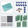 Smraza 104pcs Double Sided PCB Board Kit, Prototype Boards for DIY Soldering and Electronic Project Circuit Boards Compatible with Arduino Kits, 30PCS 40 Pin 2.54mm Male and Female Header Connector