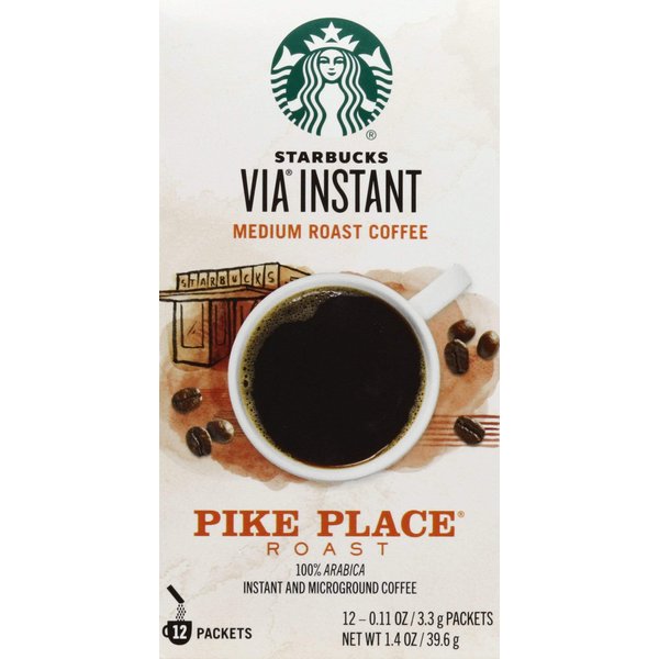 Starbucks Pike Place Roast Via Instant Coffee - 48 Packets