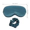 Satin Scrunchies Hair Ties 3pcs Eye Cover and Hair Scrunchie Set Silk Satin Sleeping Eye Masks Soft Eye Night Blindfold for Women and Men Satin Scrunchies Hair Ties