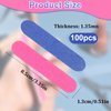 cobee 100 Pcs Nail File Professional Nail Files, 180/240 Grit Nail Files, Double Sided Emery Board Nail Styling Manicure Tools for Women Nail Care(8.5 x 1.3 cm)