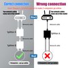 YACSEJAO 2 Pcs 1 to 2 Ethernet Splitter Adapter RJ45 Network Extender Splitter Female to Double Female LAN Socket Connector for Cat5e/Cat6/Cat8 (Please Use in Pairs)