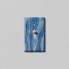 SnazzySwitch Blue Wave Decorative Light Switch Cover - Single Toggle Wall Plate