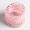 Spiral Hair Ties,Pack of 5,Elastic Coil Hair Ties for Women Girls,No Crease Telephone Wire Cord Hair Ties for Thick Hair & Thin Hair(pink)