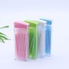 Healifty 200pcs Dental Plastic Toothpicks Double Head Cotton Swabs Oral Care Tooth Sticks