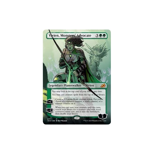 Magic: The Gathering - Vivien, Monster's Advocate - Foil - Borderless - Ikoria: Lair of Behemoths