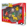 Pokémon Pokemon Battle Figure Multipack (8PK: Female Pikachu, Jigglypuff #1, Rockruff, Sneasel, Abra, Ditto, Leafeon, Magikarp) W8, Black