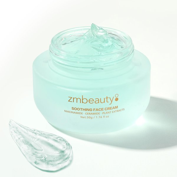 ZMbeauty Ultra Soothing Moisturizing Gel, Hydrating Gel Face Moisturizer with Aloe Vera, Ceramide and Niacinamide for All Skin Types, Intense Hydration, Skin Barrier Repair Face Cream, 1.76 fl oz