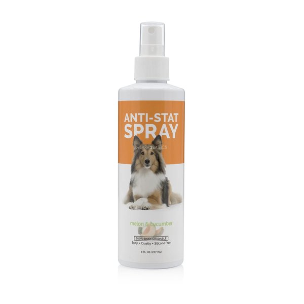 Bark2Basics Anti Stat Pet Scissoring Spray and Detangler for Dogs and Cats, 8 oz - Natural Ingredients, Combing and Brushing Spray, Removes Mats and Tangles, Silicone-Free