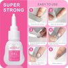 Mekerui Super Strong Nail Glue Gel (15g) for Press on Nails,Drip and Clog Proof,7S Quickly Dry Without UV Light,Long-Lasting 30+Days,Waterproof Beauty Secret Professional Salon Quality