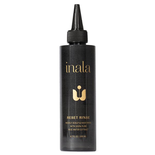 Inala Reset Rinse | Weekly Sand Hair Treatment | Removes Scalp Build-up | Hair Loss Prevention | 100% Pure Rice Water Extract - Improves Hair Health | All Hair Types, 6.7 Fl Oz