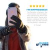 GliderGloves W15-9540M-BLCK-L Mens Texting Gloves. Warm Smartphone Gloves with Anti-Slip Grip, Insulated Layers & Full Hand Conductivity. Winter Style Black Touch Screen Gloves Women, Touchscreen Gloves Men