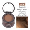 Shadow Powder for Hairline, Full Body Hair & Beard - Stain-Proof 48 Hour Formula, Root Touch-up for Thinning Hair, Bald Spots and Gray Roots, 4g (Brown 01#)