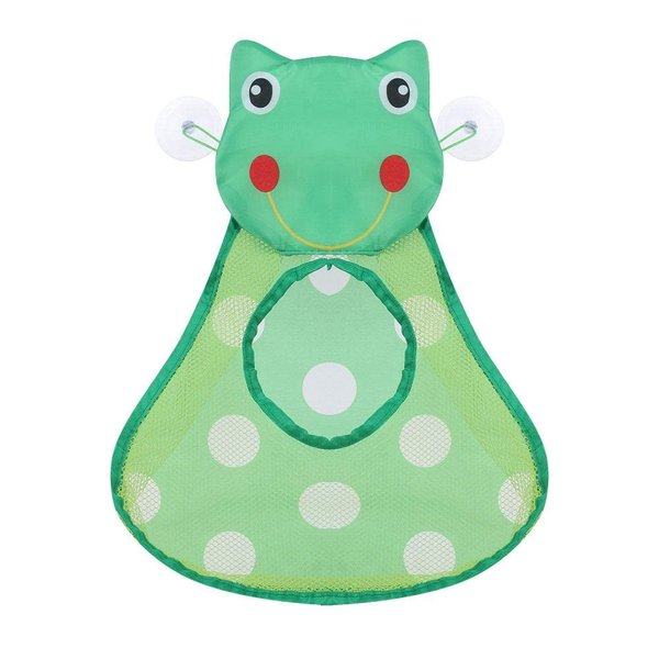 gofidin Baby Bath Toys Mesh Bag Kids Bathroom Toy Storage Bag Duck Frog Suction Cups Toys Organizer for Kids