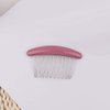 3 Pieces Luxury Fashion 10 Teeth Hair Side Combs French Comb Glossy Series Side Hair Combs Curved Hair Clip Combs Hair Accessory for Women and Girls, Glossy Orange, Glossy Gray, Glossy Pink
