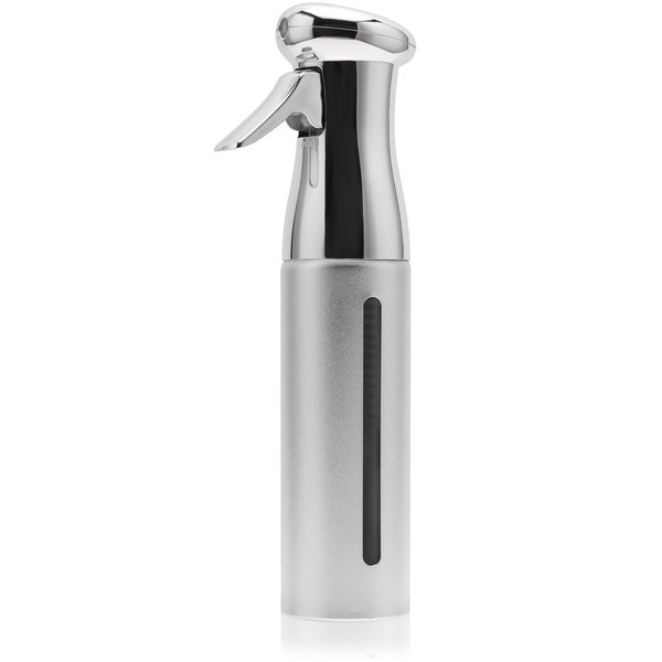 Fine Mist Spray Bottle, Fine Mist Continuous Spray Bottle,Empty Water Spray Bottles for Hair hairstyling,Plants,Cleaning Solutions Dispensing (Silver)