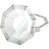 Lillian Tablesettings 5 oz | Silver Lacetagon | Pack of 10 Plastic Bowls, (34185)