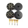 XSYGO 4pcs 13g Brass Wheel Weights with 7mm Wheel Hex Hub Extended Wheel Hubs Adapter for Axial SCX24 AXI90081 AXI00001 AXI00002 AXI00005 AXI00006 Upgrades 1/24 RC Crawler Car (Black)