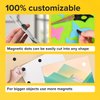 Hyper-Sticky Magnets with Adhesive Backing - (0.8'' x 0.08'', 80 pcs) Strong Magnetic Dots for Whiteboard, Fridge, Crafts - Easy-to-Cut Stickers for Planning and Organization
