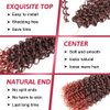GoGo Curl Crochet Hair 12Inch 7Packs Deep Wave Synthetic Braiding Hair Extensions Curly Crotchet Hair for Black Women (12 Inch (Pack of 7), 1B/350#)