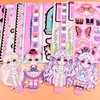 BROVITI DIY Fun 3D Princess Castle Scenes Paper Activities Art Craft Make Your Own Princess Dress-Up Sticker Craft Supplies for Relief Stress Pass The Time for Anyone Who Loves Creative Play