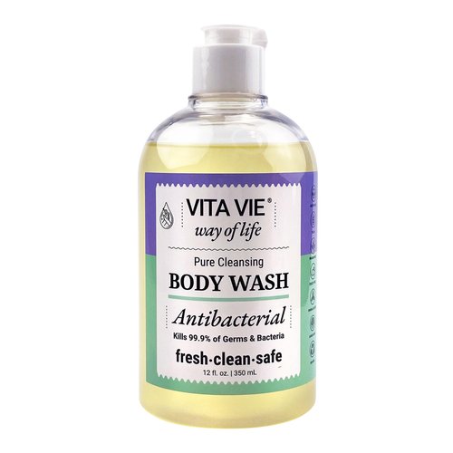 VITA VIE Antibacterial Body Wash, 12 oz