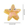 Funny Wacky Starfish Hair Clip,Acetate Claw Clips,Hair Clips for Women,Yellow