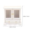 SAFIGLE Miniature Wooden Bookshelf Miniature Kitchen Upper Miniature Bookshelf Dollhouse Furniture Rustic Dollhouse Decor Wooden Cabinet Miniature Wood Shelf 2023 Dollhouse Accessories
