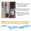 Vannon 16oz Pet Water Bottle, Gravity Dog Water Bowl Dispenser for Cage, Anti-Overflow Water Dispenser for Small Dogs, Cats, Rabbits and Other Small Animals, BPA Free, Grey