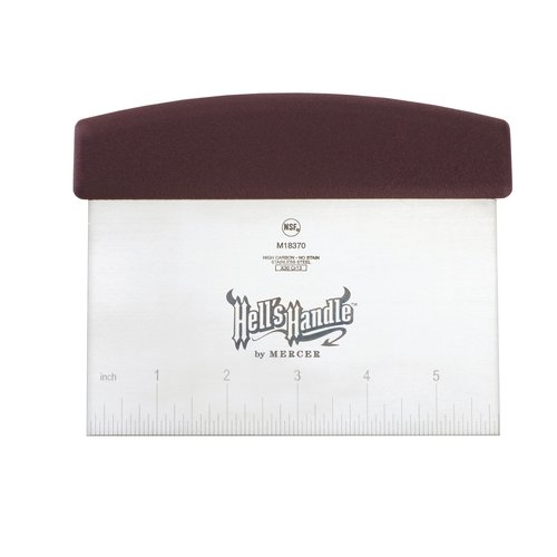 Mercer Culinary Hell's Handle Bench Scraper, 3.5 Inch x 6 Inch