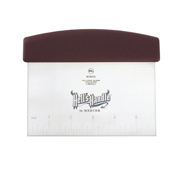 Mercer Culinary Hell's Handle Bench Scraper, 3.5 Inch x 6 Inch