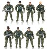 Hautton Soldier Action Figures Toy, 8 Army Men with Weapons Accessories, Removable Body Adjustable Arms Legs Military Playset Gift for Boys Girls Kids Children