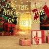 It's the Most Wonderful Time of the Year Banner, Merry Birthday, Happy New Year, Winter Christmas Birthday Party Decorations