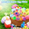 96 Pcs Easter Egg Fillers, Easter Party Favors Bunny Squishy Fidget Bulk Toys, Goodie Bag Stuffers Gifts Classroom Prizes Easter Basket Stuffers Toys for Kids Ages 4 5 6 7 8 Boys Girls Teens