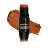 Nudestix Nudies Matte Cream Bronzer 3-in-1 All Over Face Colour for Face, Eyes, and Lips w/Blending Brush (Terracotta Tan)