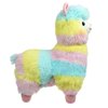 Cuddly Big Soft Toys Llama Alpaca Doll, Plush Sheep Stuffed Animals Toy Cushion Doll, Lamb Plushie Toys Best Birthday Christmas Great Anniversary Fiesta Gift (Rainbow, 7" /17cm)