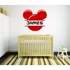 Face Personalized Custom Name Wall Decals Wall Design Stickers Vinyl Removable Children Kids Rooms Girls Boys Baby Nursery Cartoon Size 14x14 inch