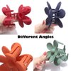 Big Hair Claw Clips Matte Flower Hair Clips Non Slip Cute Hair Catch Barrettes Jaw Clamps 6 Colors for Medium Thick Hair Women Girls 6PCS Holiday Gifts