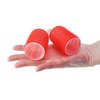 HOME-X Professional Hair Roller, 1.5" Diameter, Self-Holding Hair Curlers (Red)