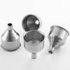 YWQ 6 Pcs Stainless Steel Flask Funnels, Set of 6 Easy to Use Funnel for Flasks