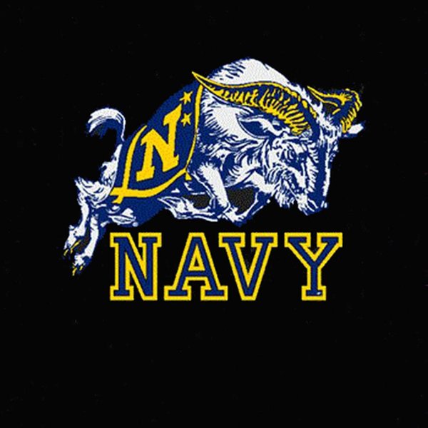 Navy Midshipmen Decal - Mascot Over Navy