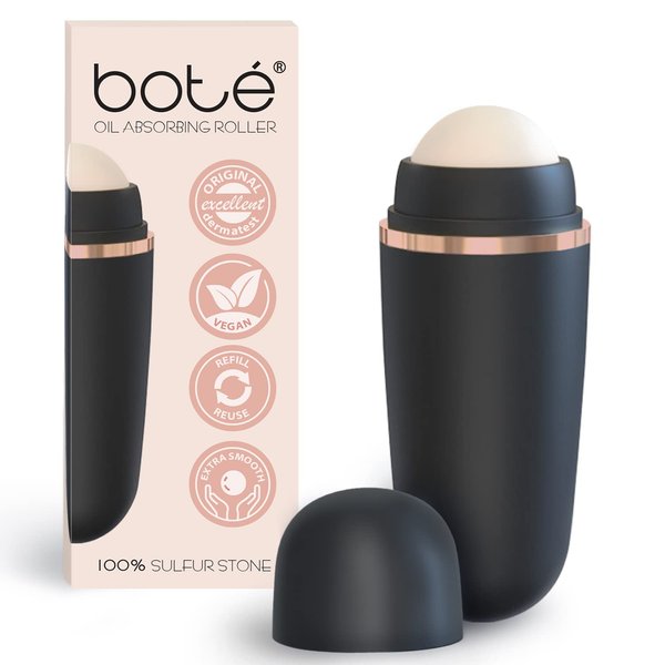 BOTÉ Volcanic Face Roller for your Skin Care - Clean Oily Skin even with Face Makeup on - Volcanic Oil Absorbing Roller for the best anti shine effect