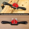Hand Planer 9 Inch Adjustment Woodworking Cutting Edge Plane Spokeshave Hand Trimming Tool With Screw